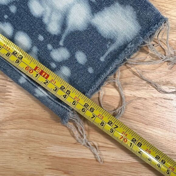 Nanette Lepore Gramercy Skinny Jeans Raw Cut Hemline Bleach Upcycled Women’s 8 - Picture 7 of 9